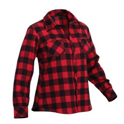 Košile DÁMSKÁ FLANNEL kostkovaná ČERVENÁ vel. XXL