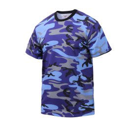 ROTHCO triko ELECTRIC BLUE CAMO vel.L