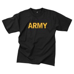 Triko se zlatým nápisem ARMY ČERNÉ vel. L