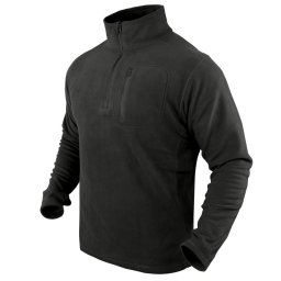 Mikina CONDOR 1/4 ZIP FLEECE ČERNÁ vel. S