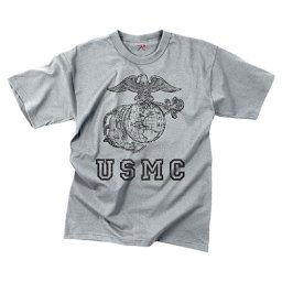 ROTHCO triko VINTAGE USMC GLOBE AND ANCHOR ŠEDÉ vel.L