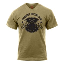 Triko TERRORIST HUNTING CLUB COYOTE BROWN vel. S
