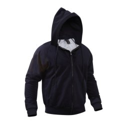 Mikina s kapucí THERMAL na zip NÁMOŘNICKÁ MODRÁ vel. XXL