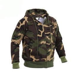 Mikina s kapucí THERMAL na zip WOODLAND vel. M