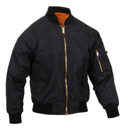 Bunda bomber MA1 FLIGHT odlehčená ČERNÁ vel. 3XL