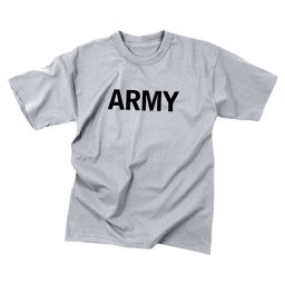 Triko dětské s nápisem ARMY ŠEDÉ vel. XS