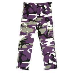 Kalhoty dětské BDU VIOLET CAMO vel. M