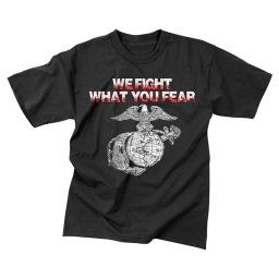ROTHCO triko vintage WE FIGHT WHAT YOU FEAR ČERNÉ vel.S
