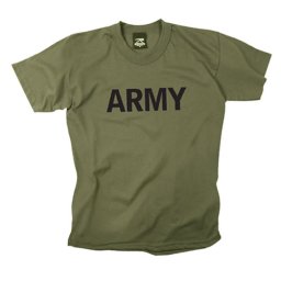 Triko dětské s nápisem ARMY ZELENÉ vel. XL