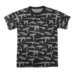 Triko GUNS ČERNÉ vel. L
