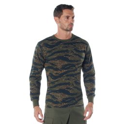 Triko s dlouhým rukávem TIGER STRIPE CAMO vel. S