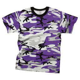ROTHCO triko dětské VIOLET CAMO vel.L