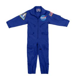 Kombinéza dětská NASA s nášivkami MODRÁ vel. L