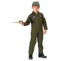 Kombinéza dětská US TOP GUN FLIGHT ZELENÁ vel. XS