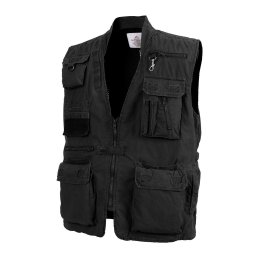 Vesta rybářská DELUXE SAFARI ČERNÁ vel. S