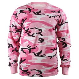 Triko s dlouhým rukávem PINK CAMO vel. XL