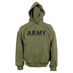 Mikina s kapucí US ARMY ZELENÁ vel. S