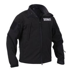 ROTHCO bunda softshell SECURITY a kapucí ČERNÁ vel.M