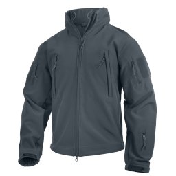 Bunda TACTICAL s kapucí softshell ŠEDÁ vel. L