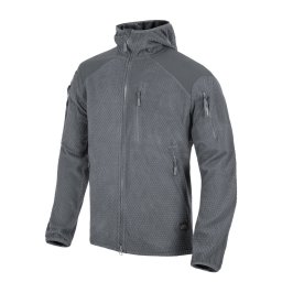 Mikina ALPHA FLEECE s kapucí ŠEDÁ vel. XS
