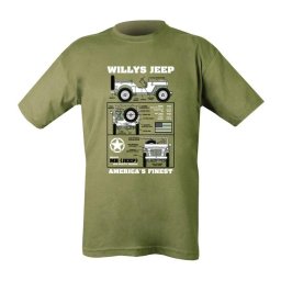 Triko WILLYS JEEP ZELENÉ vel. S