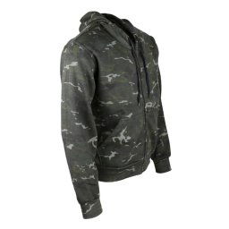 KOMBAT mikina s kapucí a zipem BTP BLACK vel.L