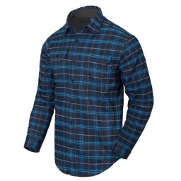 Košile GREYMAN dlouhý rukáv BLUE STONEWORK PLAID vel. S
