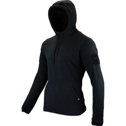 Mikina klokanka s kapucí FLEECE ČERNÁ vel. 3XL