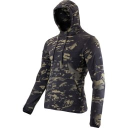 Mikina klokanka s kapucí FLEECE VCAM BLACK vel. M