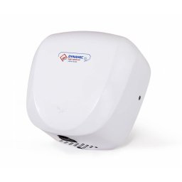 Bílý kovový bezdotykový horkovzdušný vysoušeč rukou Jet Dryer DYNAMIC