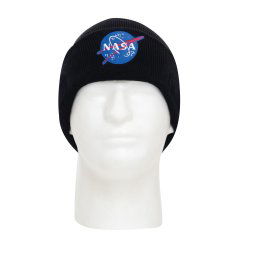 ROTHCO čepice pletená NASA Deluxe ČERNÁ