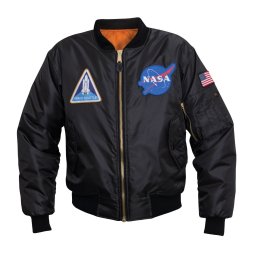 Bunda MA1 FLIGHT NASA ČERNÁ vel. S