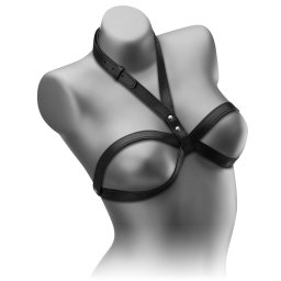 SCALA KOŽENÁ PODPRSENKA BDSM ODHALUJÍCÍ POPRSÍ – 78622674