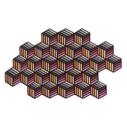 GAN designové koberce Parquet Hexagon (188 x 305 cm)
