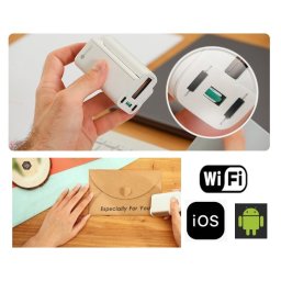 Tlačící pero EVEBOT Mini (Wifi podpora app) - tisk loga + textu na různé povrchy