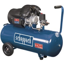 Scheppach HC 120 DC olejový dvouválcový kompresor 10 bar se vzdušníkem 100 l