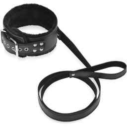 SCALA KOŽENÝ OBOJEK S KOŽEŠINKOU SADA BDSM S VODÍTKEM - 75304855