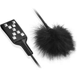 SCALA KOŽENÁ PLÁCAČKA S PEŘÍČKEM INTENZIVNÍ PROŽITKY K BDSM HRÁTKÁM - 72716834