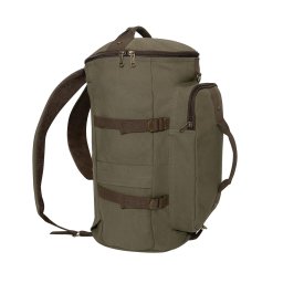 ROTHCO taška/batoh/vak CONVERTIBLE 19" plátěná ZELENÁ/HNĚDÁ