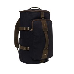 ROTHCO taška/batoh/vak CONVERTIBLE 19" plátěná ČERNÁ/HNĚDÁ