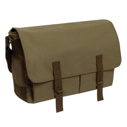 ROTHCO taška MESSENGER DELUXE Vintage plátěná ZELENÁ