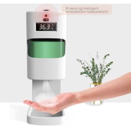 Dávkovač dezinfekce bezdotykový automatický 1L + měřič tělesné teploty