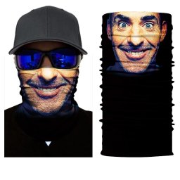 Nákrčník s úsměvem 3D potisk - MR. X FACE