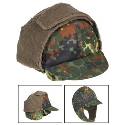 Čepice s kšiltem BW zimní FLECKTARN vel. 62