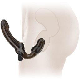 SCALA SAMONOSNÝ STRAP-ON VIBRAČNÍ DILDO S ANÁLNÍM KOLÍKEM - 10 FUNKCÍ - 73671096