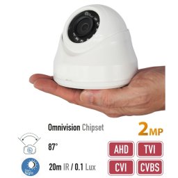 Průmyslová kamera AHD 2MP FULL HD + 87 ° úhel + 20m IR
