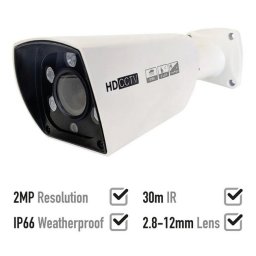 2MP AHD bezpečnostní kamera + 30m IR + varifokální objektiv