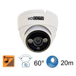 AHD kamera 2MP s 60 ° úhel + 20m IR noční vidění
