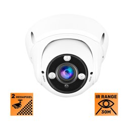 2MP AHD antivandal kamera + 30m IR + varif. objektiv 17-74 °