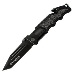 Smith & Wesson nůž zavírací BORDER GUARD RESCUE hladké ostří ČERNÝ